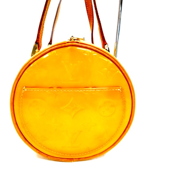 LOUIS VUITTON LV Hand Bag Bedford Vernis Yellow - Picture 3 of 9